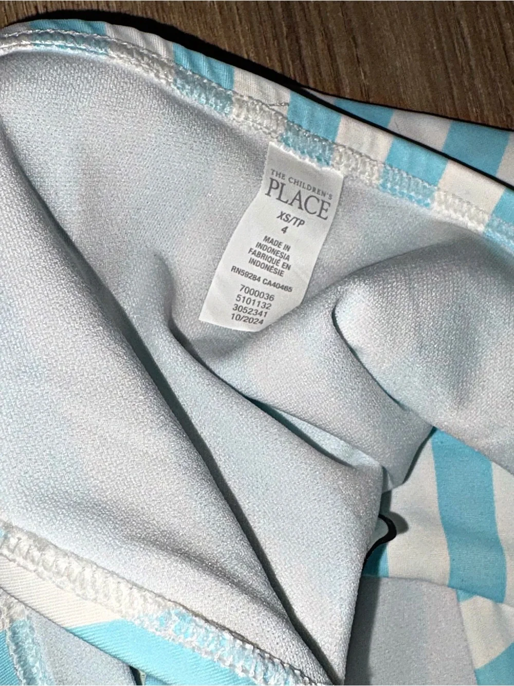 N.W.T! The Children's Place Blue & White Striped Girls' Tankini Set (4)